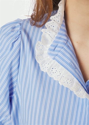Ulia stripe bluse Blue Stripe Neo Noir 